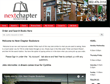 Tablet Screenshot of nextchapterbooksvt.com